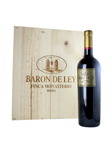 Estuche Madera Barón de Ley Finca Monasterio 3 Botellas